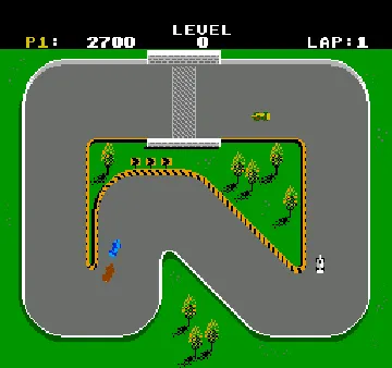 Super Sprint (USA) (Unl) screen shot game playing